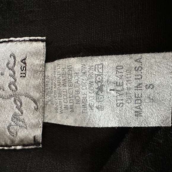 NWT Mosaic USA Black Linen Sun Dress Size S - Picture 5 of 5